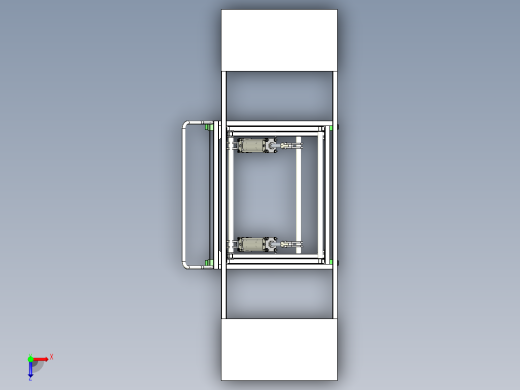 气动升降平台3D模型俯视缩略图