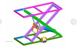 气动升降平台3D模型缩略图