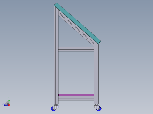 送料小推车3D模型右视缩略图