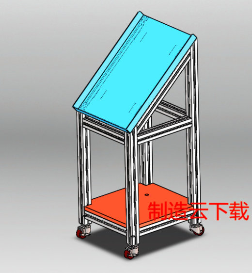 送料小推车3D模型缩略图