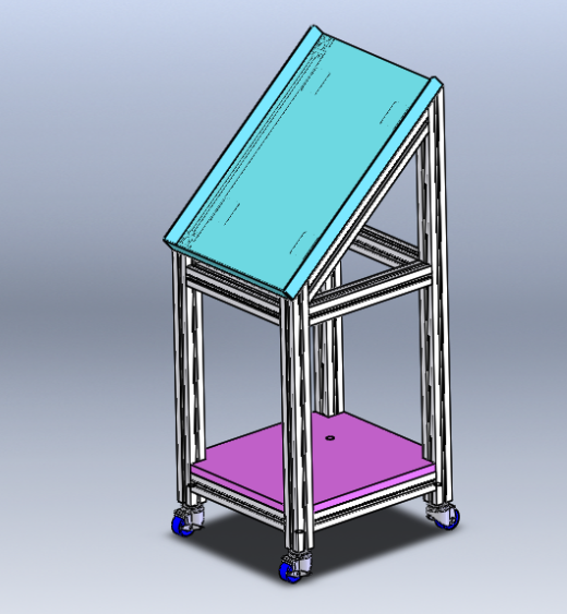 送料小推车3D模型缩略图