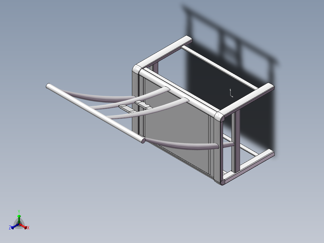 老家椅子正等轴测图
