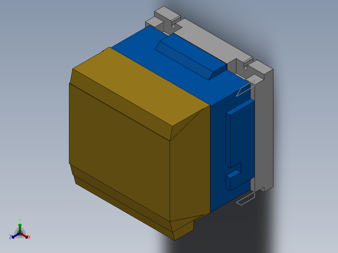 穆勒接触器部件正等轴测图