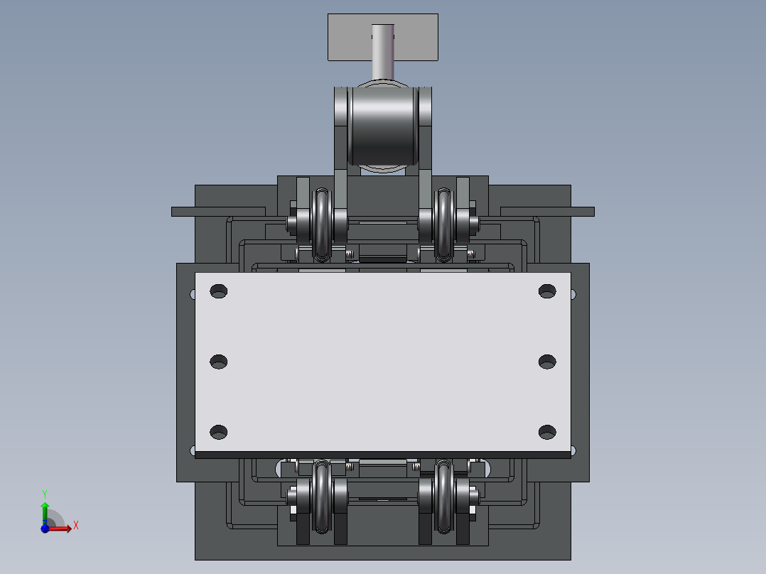 滑动伸缩臂3D图纸 G730前视图