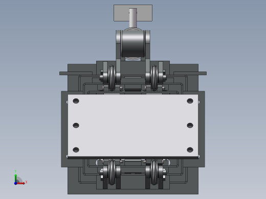 滑动伸缩臂3D图纸 G730前视缩略图