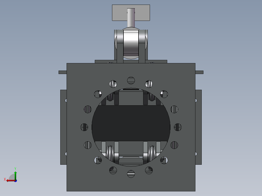滑动伸缩臂3D图纸 G730后视图