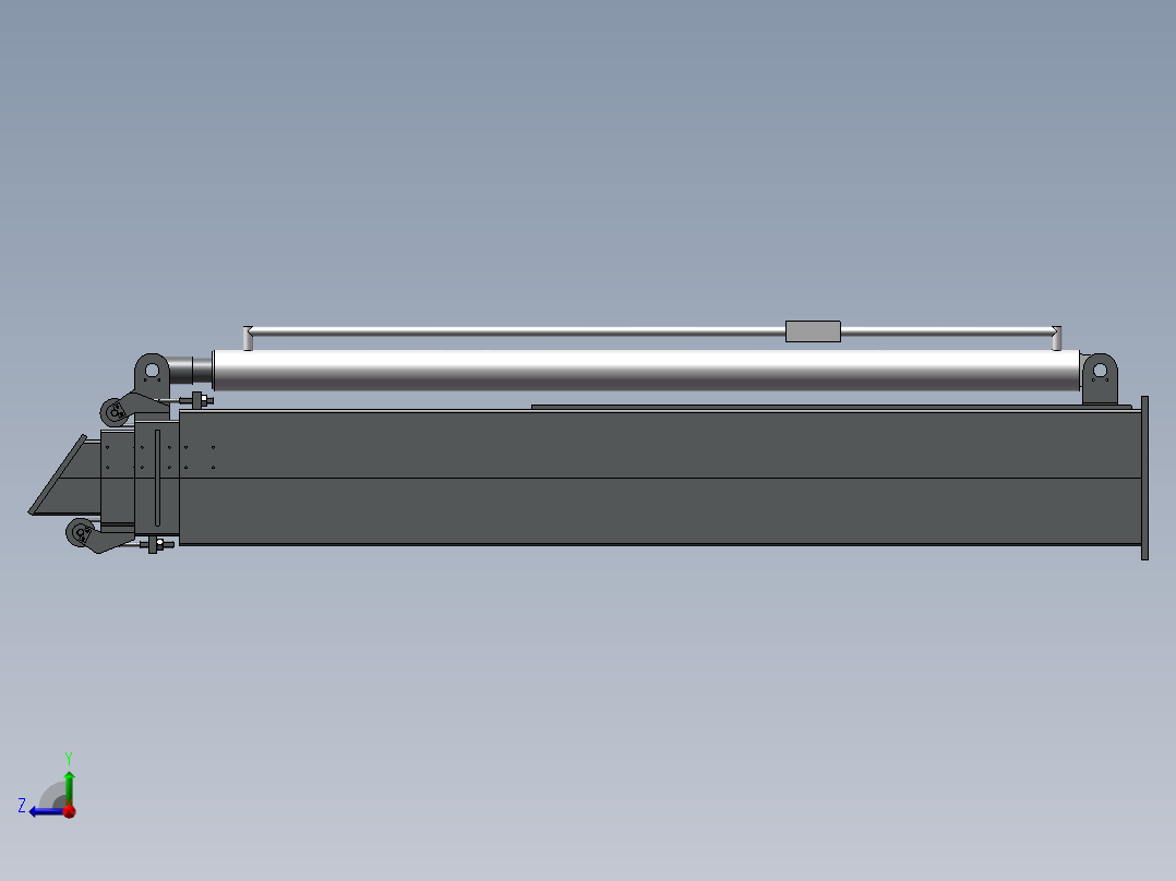 滑动伸缩臂3D图纸 G730右视图