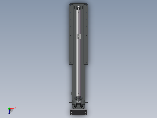 滑动伸缩臂3D图纸 G730俯视缩略图