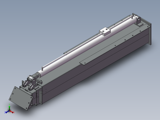 滑动伸缩臂3D图纸 G730正等轴测缩略图