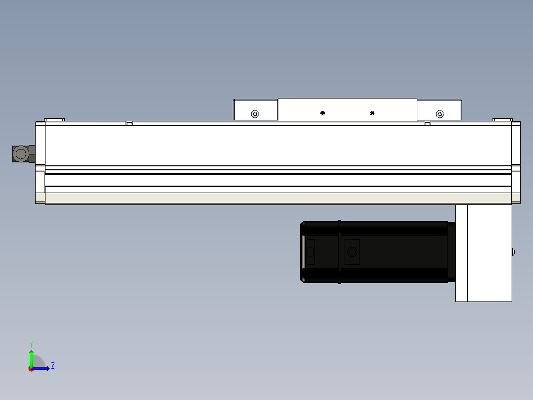 Toyo东佑达直线模组-ECH17-150-BM-400W+煞車左视图