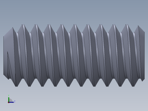 UNC 平头紧定螺钉-UNC SET SCREW 2-58 x 0.187.SLDPRT左视缩略图