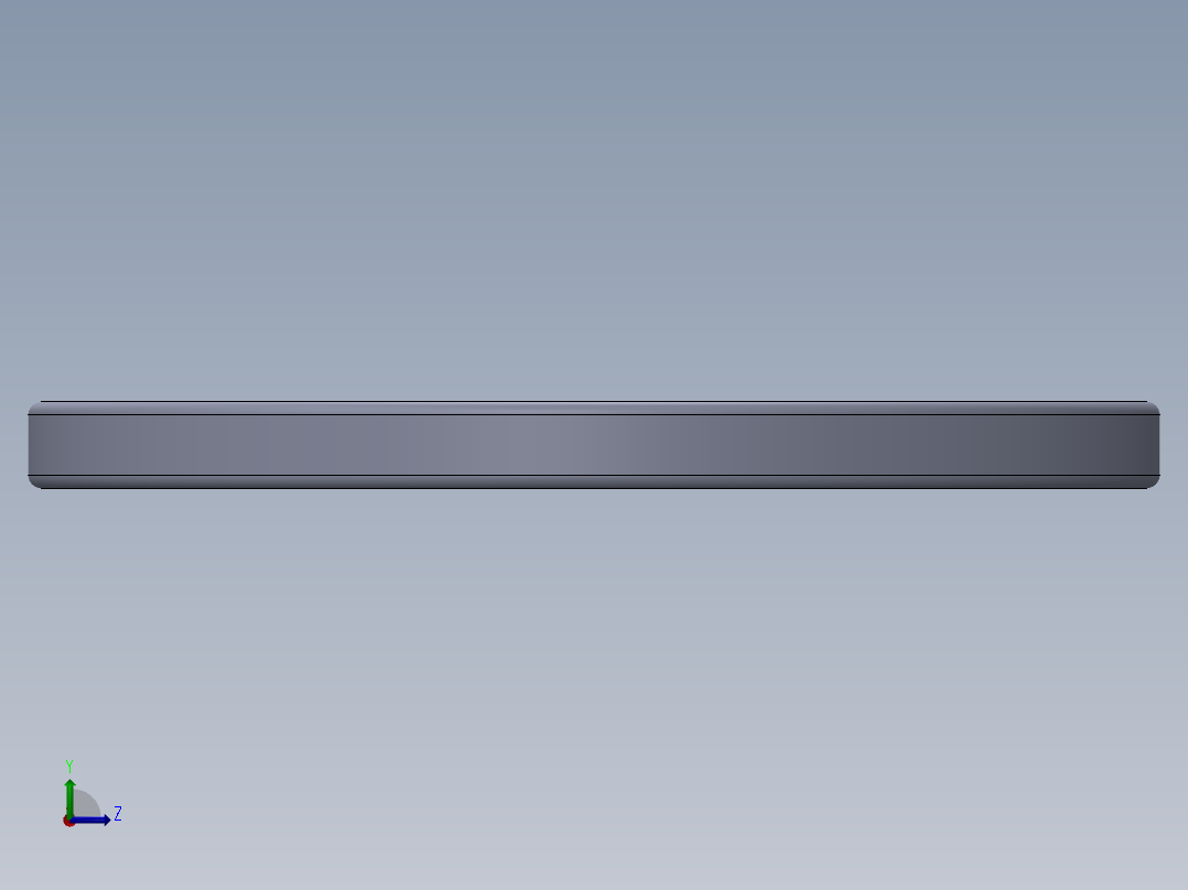 SAE平垫圈-FLAT WASHER SAE 0.375.SLDPRT左视图