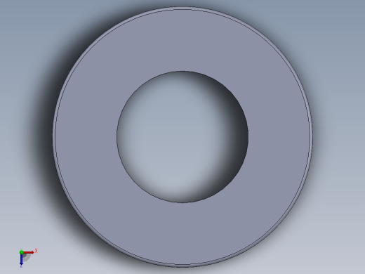 SAE平垫圈-FLAT WASHER SAE 0.375.SLDPRT俯视缩略图