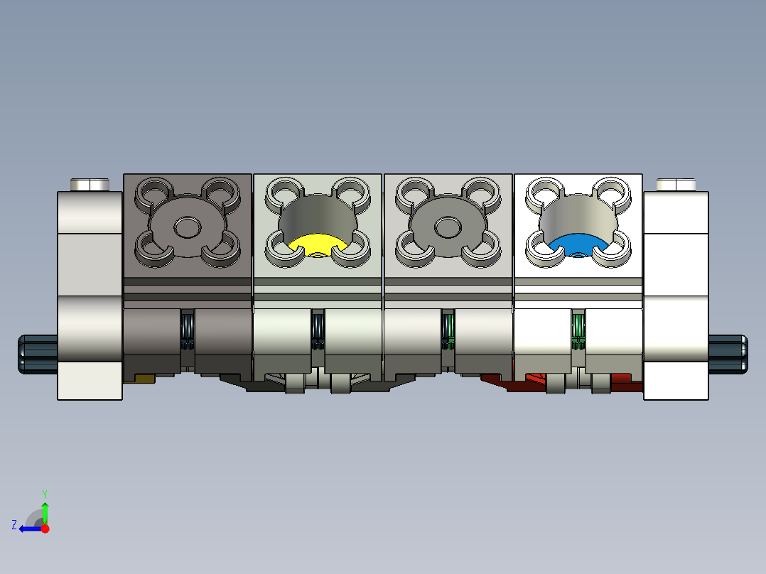 气缸电机-Engine Assembly Test右视图