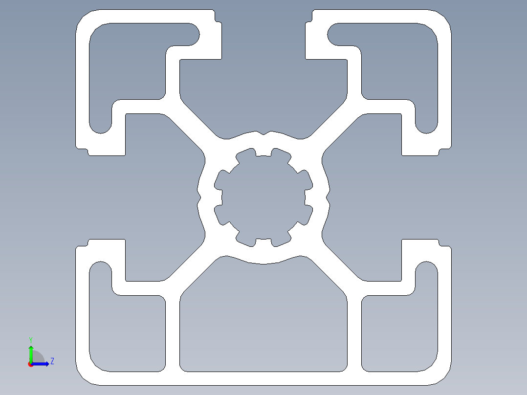 型材-BR 45X45L 3N KJN992404.STEP左视图