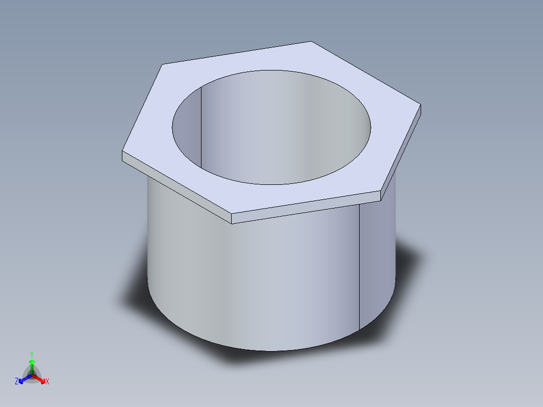 聚氯乙烯配件16-Sch80_ReducerBushing_SxSPIG_837-251_2in x 1.5in正等轴测图