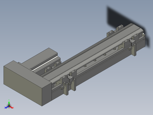 直线模组LHA6-S250-R-200W(16丝杆)设计图纸正等轴测缩略图