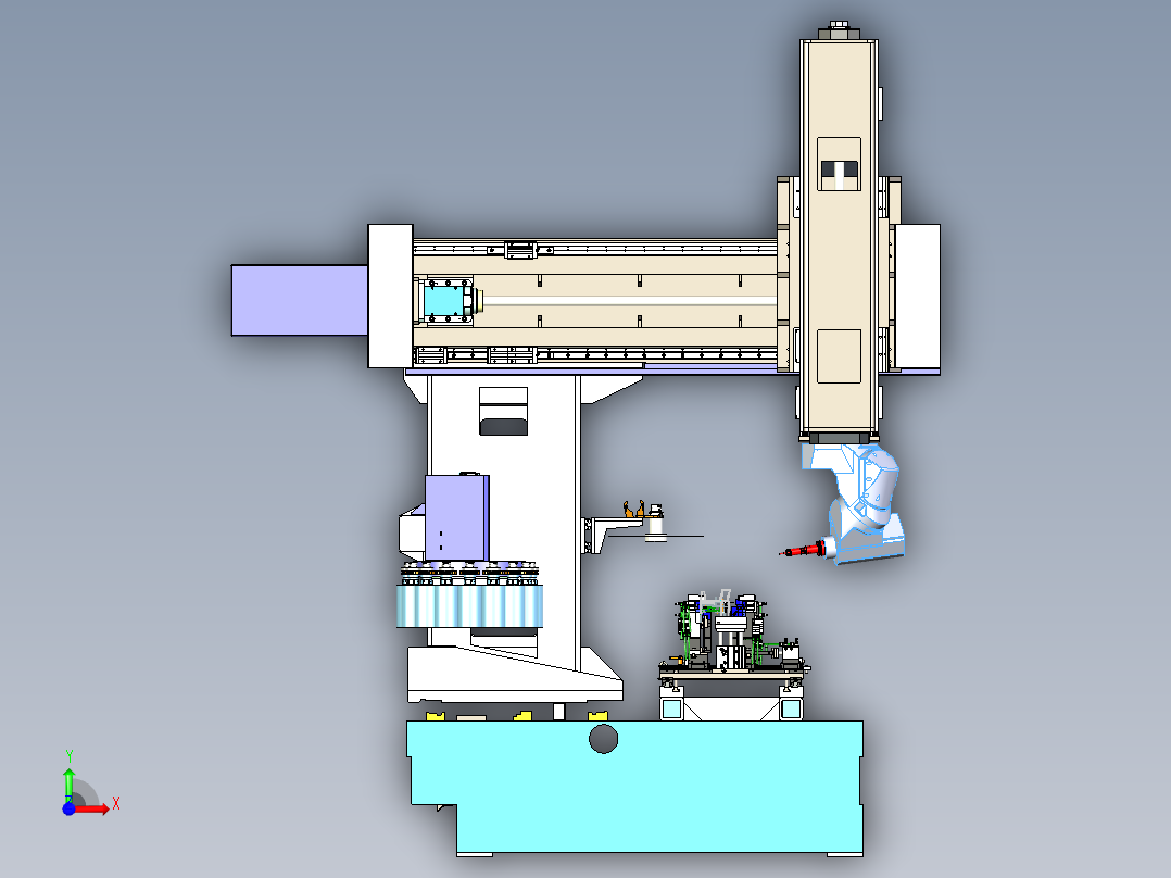 SHY-单臂C型五轴设备8000前视图