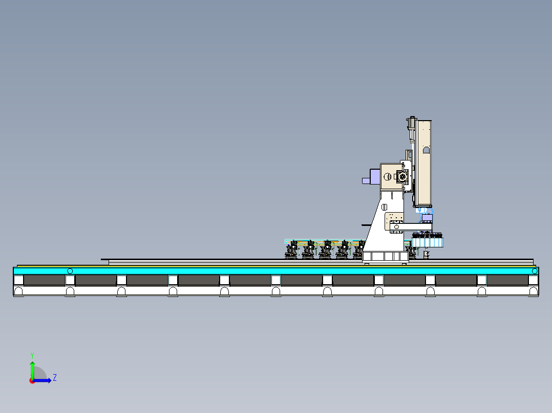 SHY-单臂C型五轴设备8000左视图