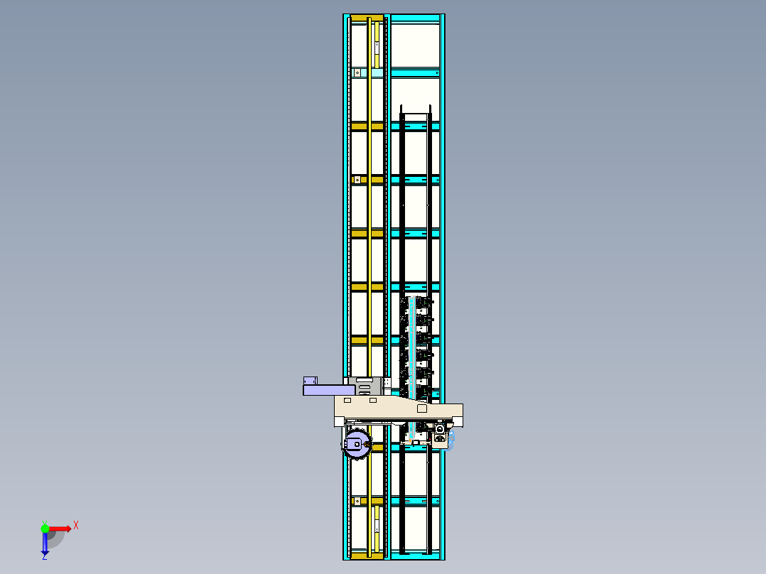 SHY-单臂C型五轴设备8000俯视图