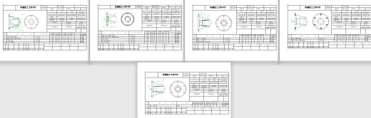 纵轴套零件的钻、攻6-M5-7H螺纹的夹具设计及加工工艺装备含4张CAD图缩略图