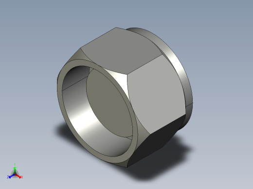 卡套式工业通用硬管接头16_fnu-s正等轴测缩略图