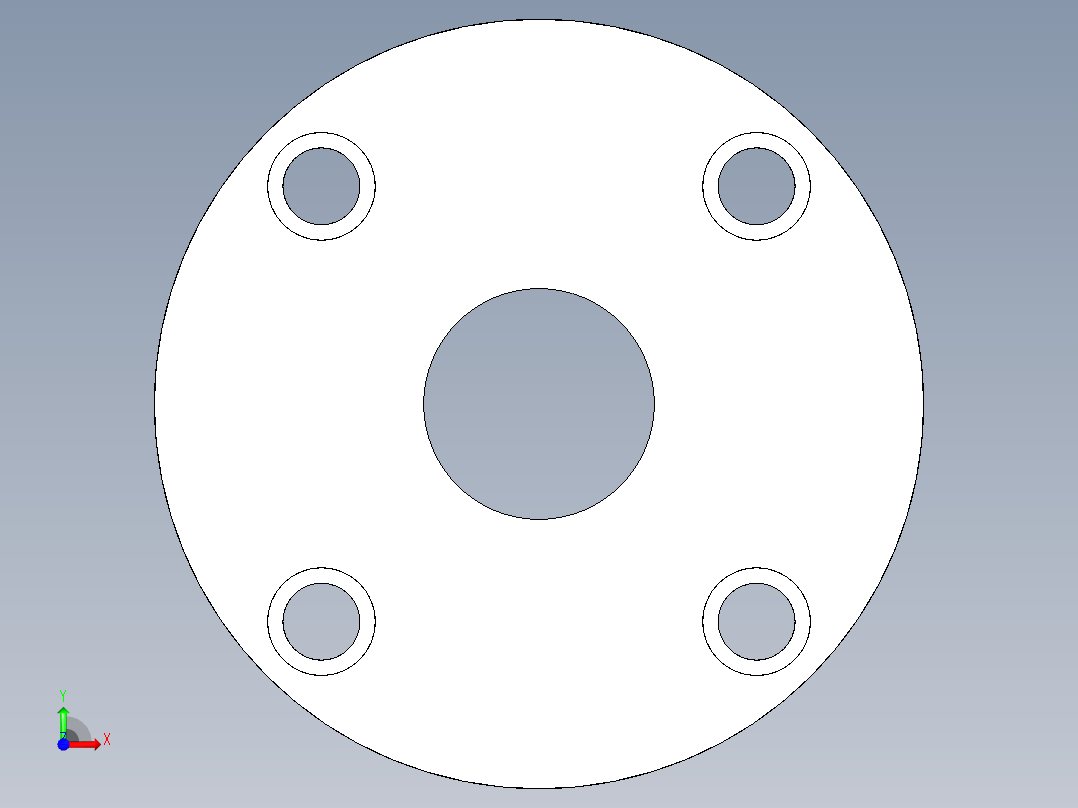 軸承座(雙軸承型)BRWN-3D多系列多零件图纸模型前视图
