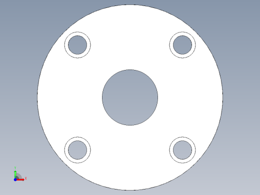 軸承座(雙軸承型)BRWN-3D多系列多零件图纸模型前视缩略图