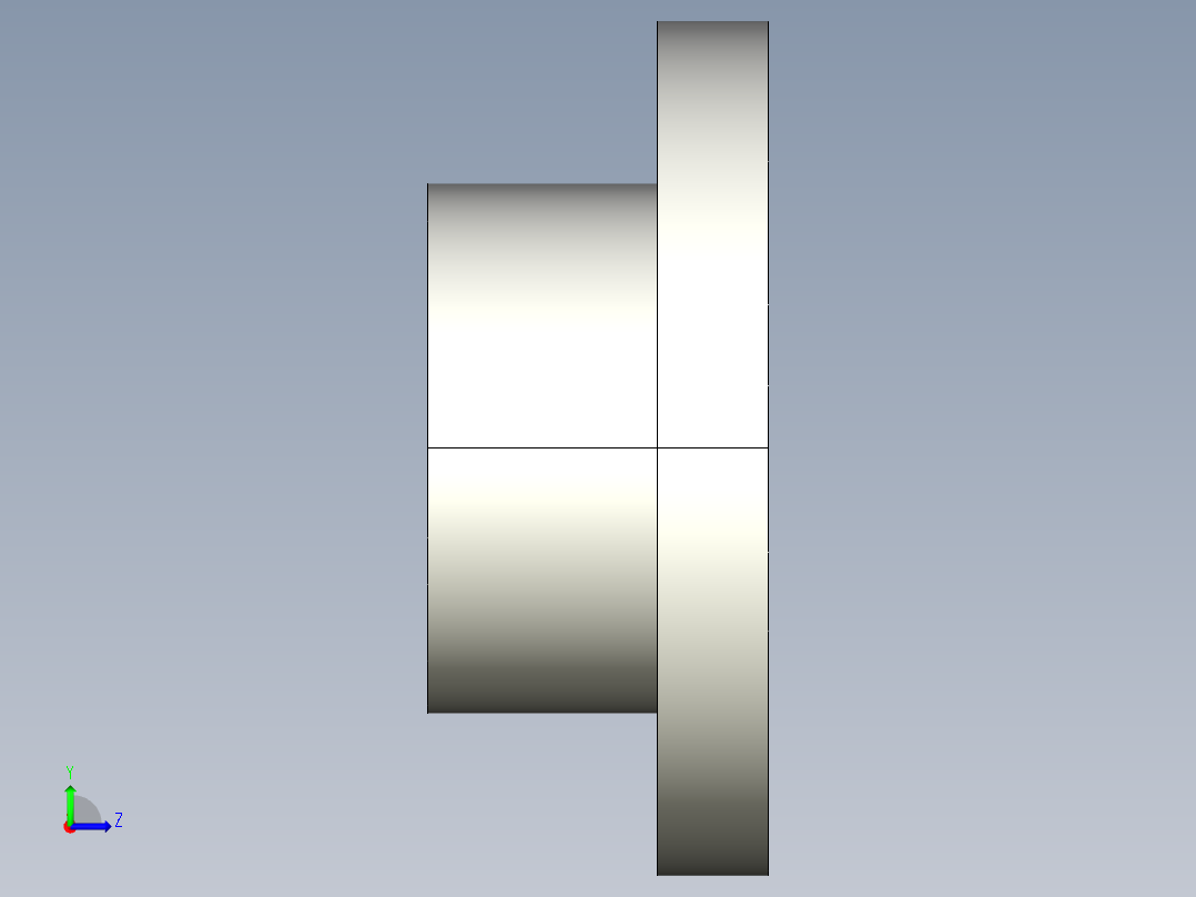 軸承座(雙軸承型)BRWN-3D多系列多零件图纸模型左视图