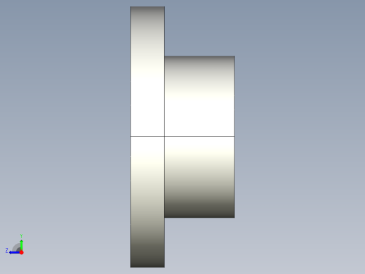 軸承座(雙軸承型)BRWN-3D多系列多零件图纸模型右视缩略图