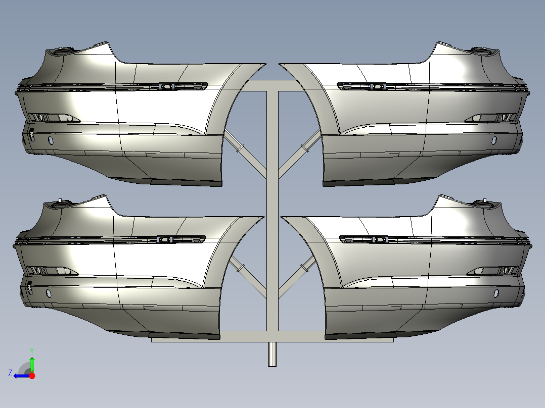 后保险杠挂具图右视图