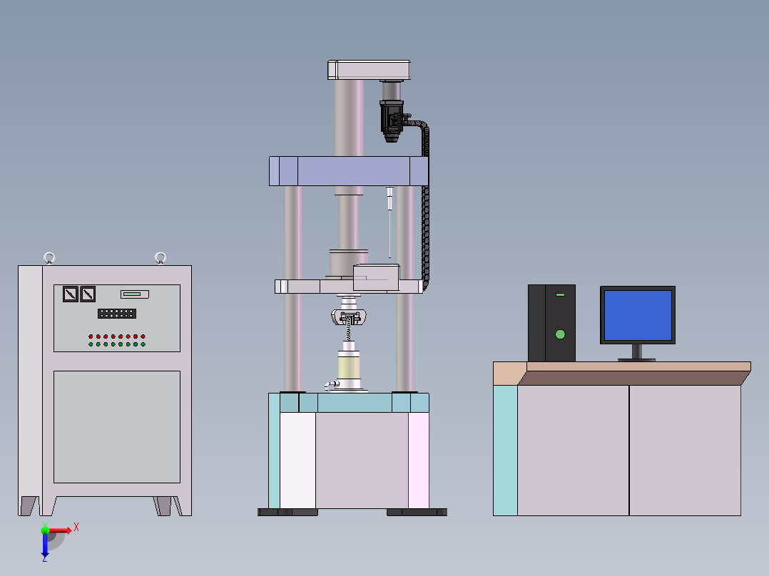 万能压力试验仪俯视图