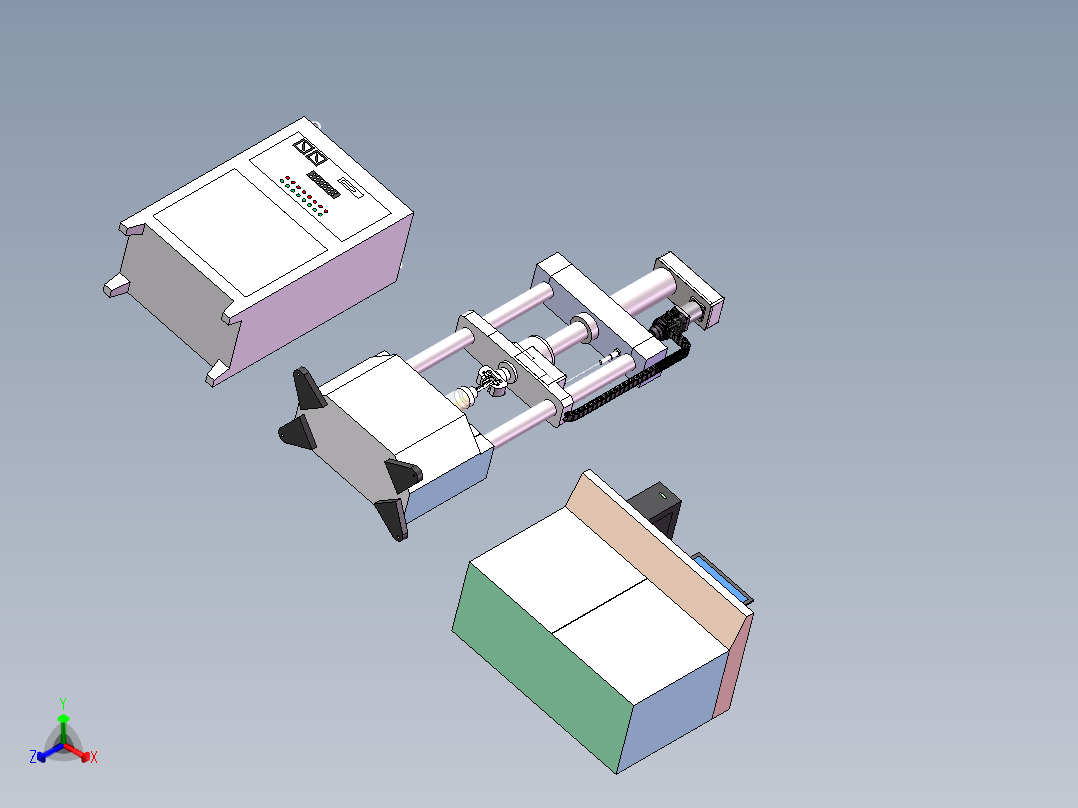 万能压力试验仪正等轴测图