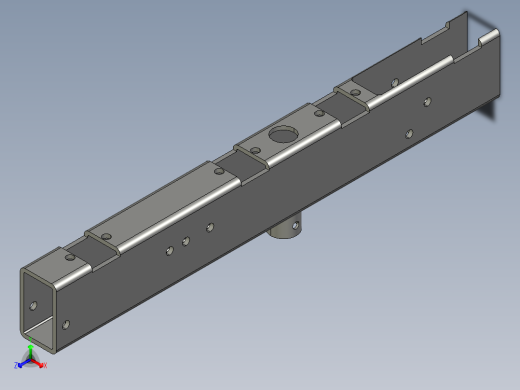 行间中耕机自动种植机正等轴测缩略图