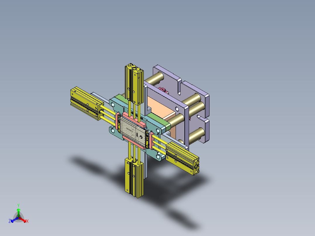 X3-笔记本CNC工装夹具三维模型CNC8-cetui-0909正等轴测图