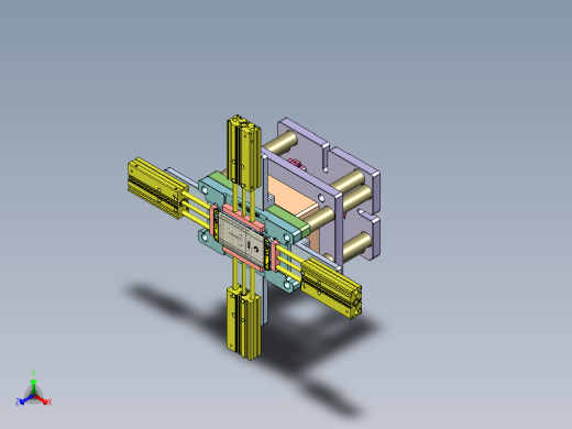 X3-笔记本CNC工装夹具三维模型CNC8-cetui-0909正等轴测缩略图