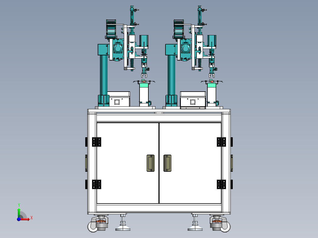 螺母组装设备sw18前视图