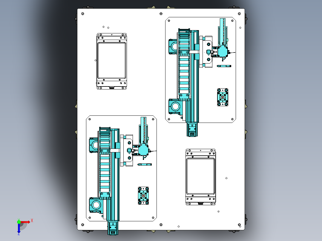 螺母组装设备sw18俯视图