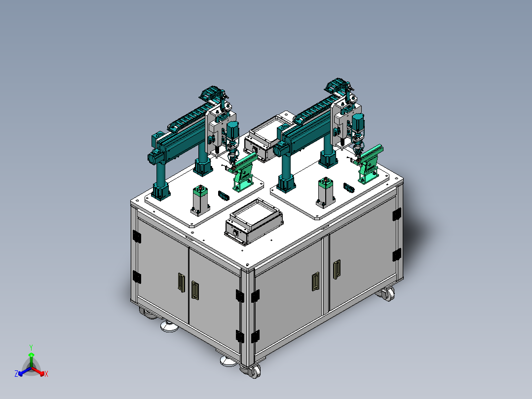 螺母组装设备sw18正等轴测图