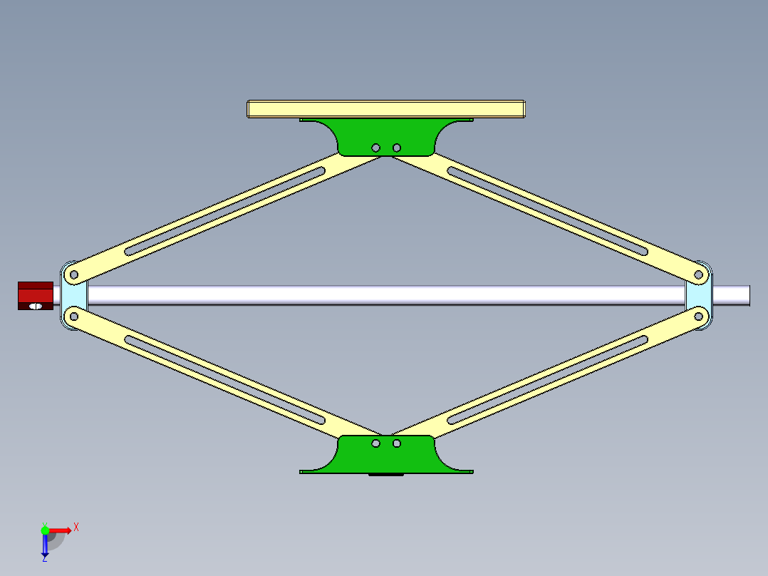 千斤顶模型俯视图