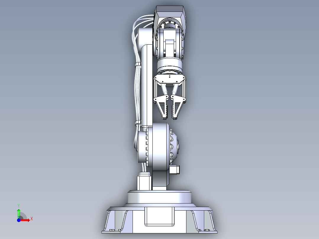 5自由度机械臂前视图