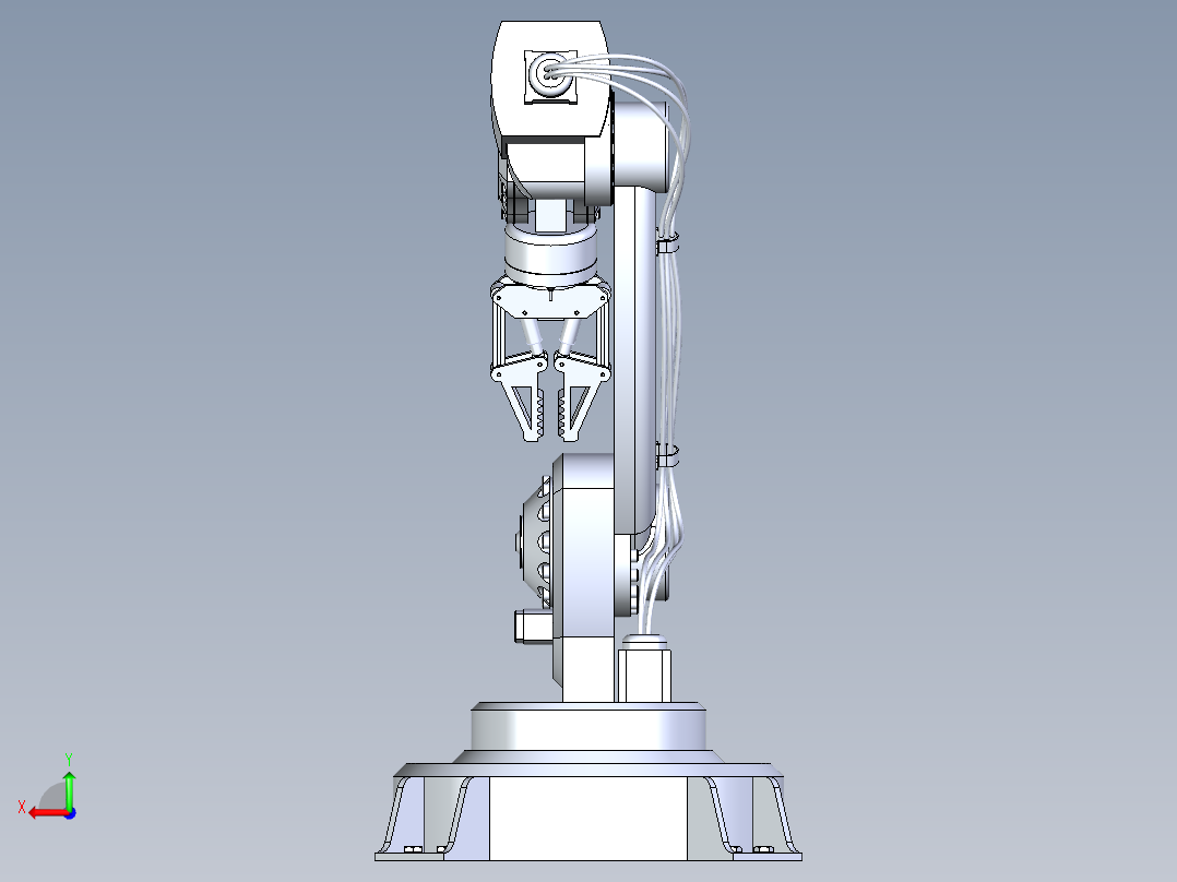 5自由度机械臂后视图
