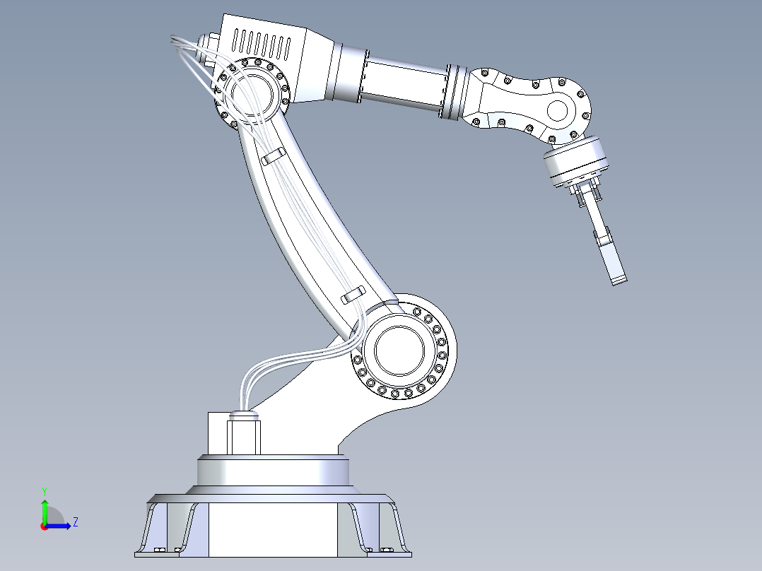 5自由度机械臂左视图