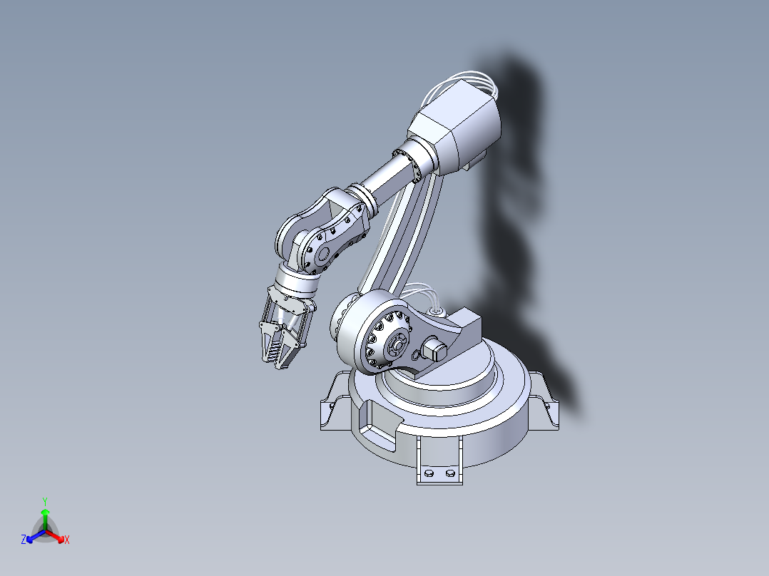 5自由度机械臂正等轴测图
