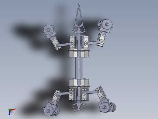 壁虎仿生机器人俯视缩略图