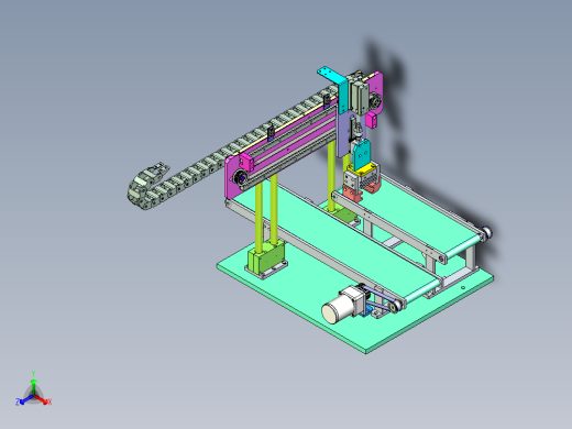 小型输送线与抓取机械配合使用设计