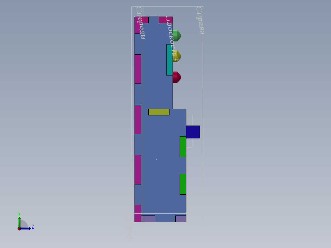 A0002491-木板的胶合板盒左视图