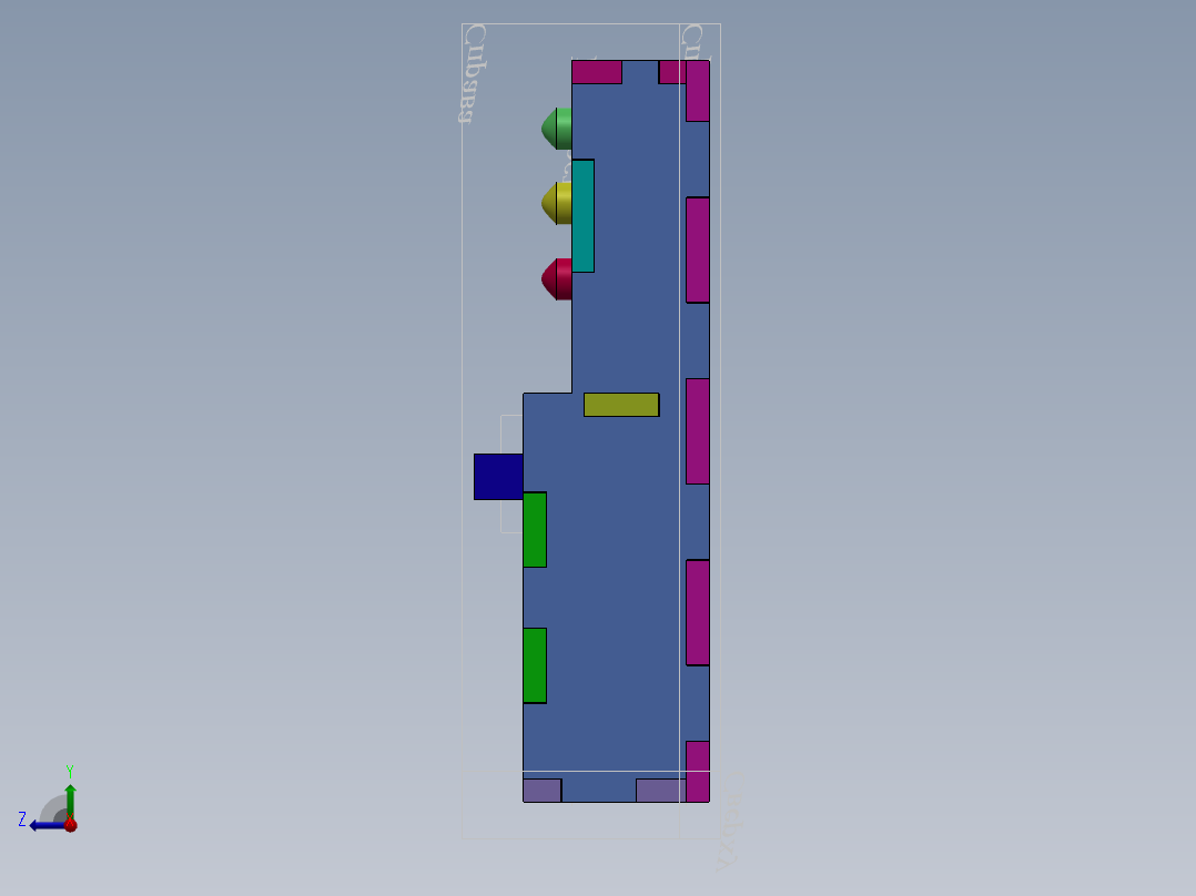 A0002491-木板的胶合板盒右视图