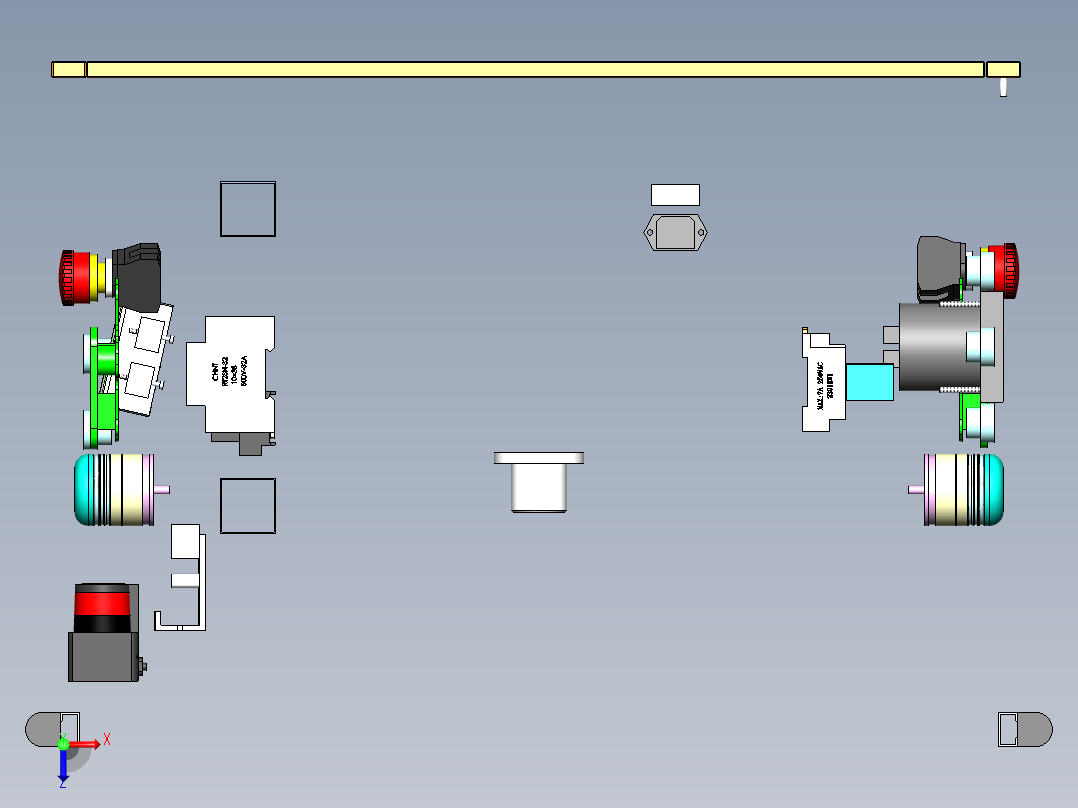 AGV小车、AGV(17)俯视图