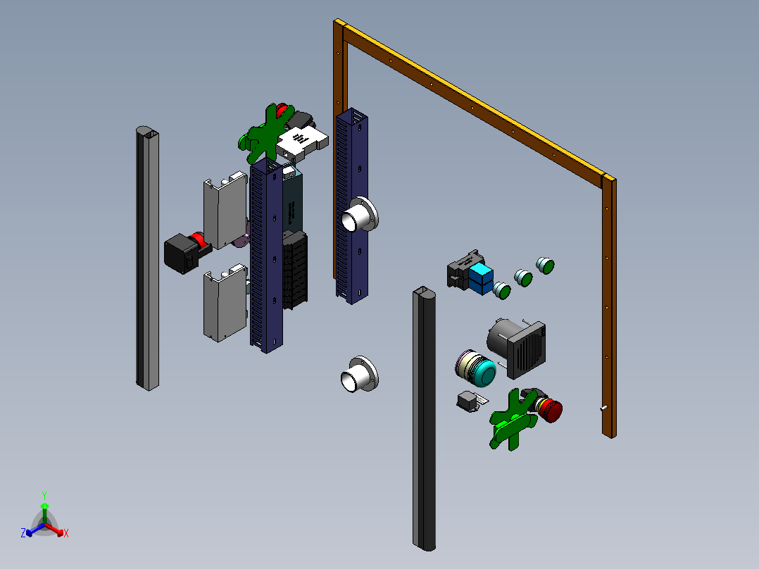 AGV小车、AGV(17)正等轴测图